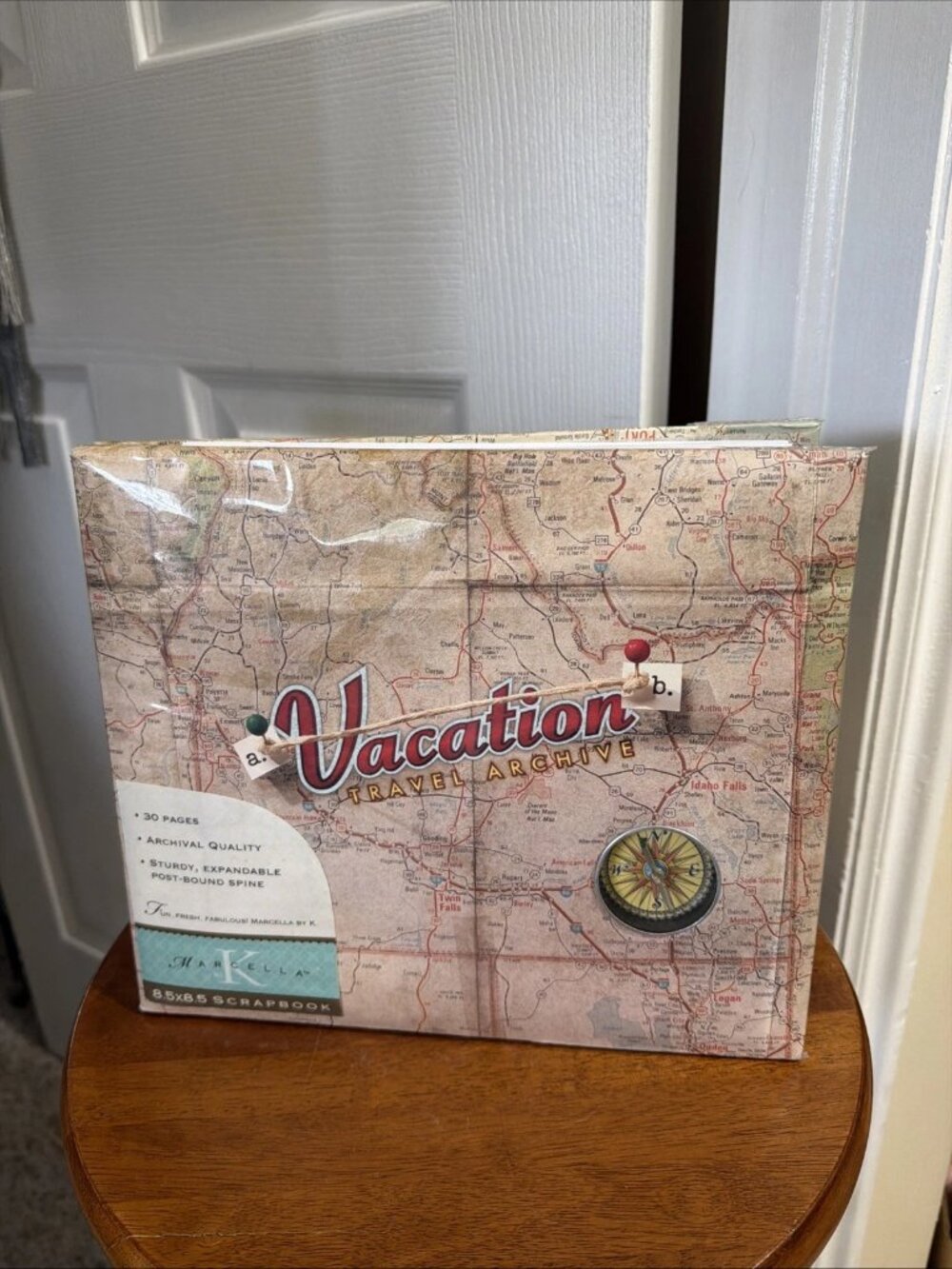 MARCELLA BY K 30 Pages Vacation Travel Archive Scrapbook 8.5x8.5 - Brand New